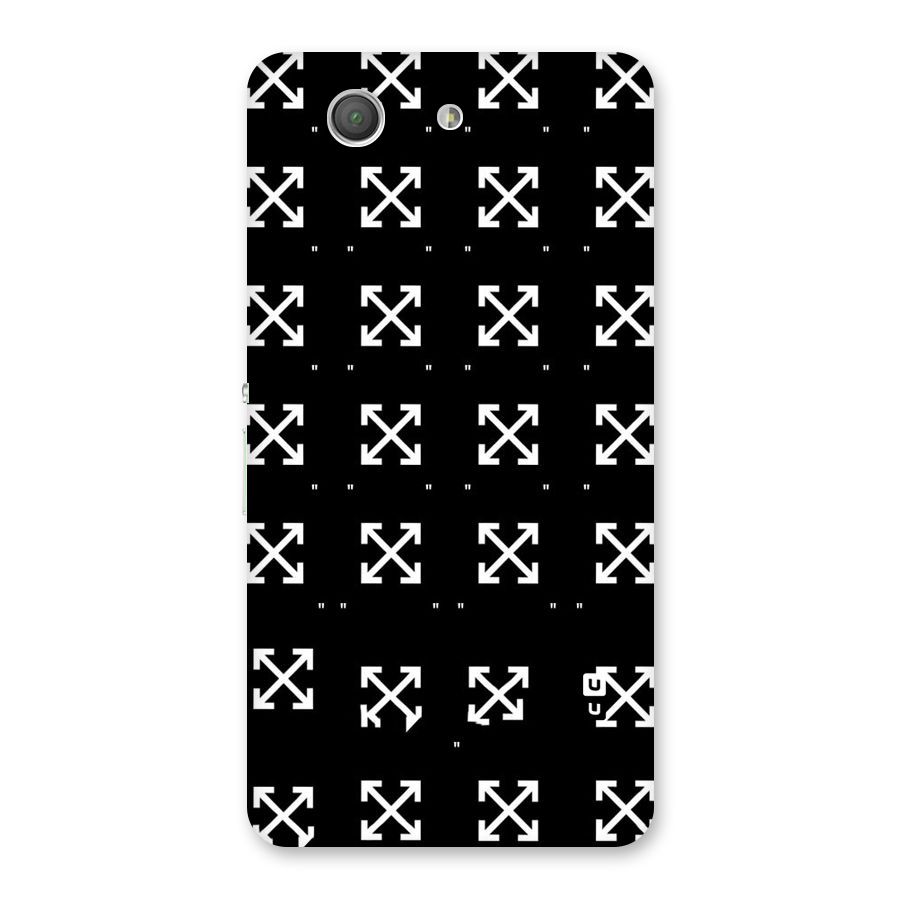 Cross Arrow Black Back Case for Xperia Z3 Compact