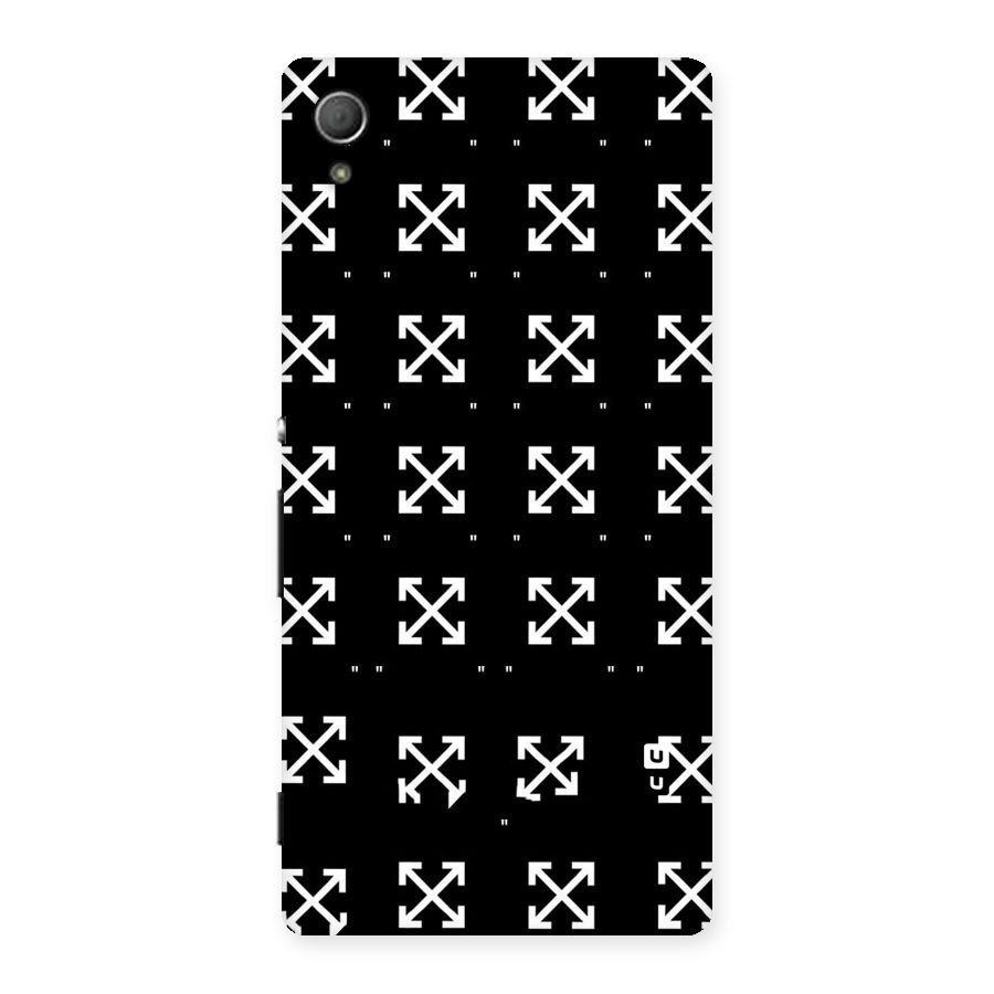 Cross Arrow Black Back Case for Xperia Z3 Plus