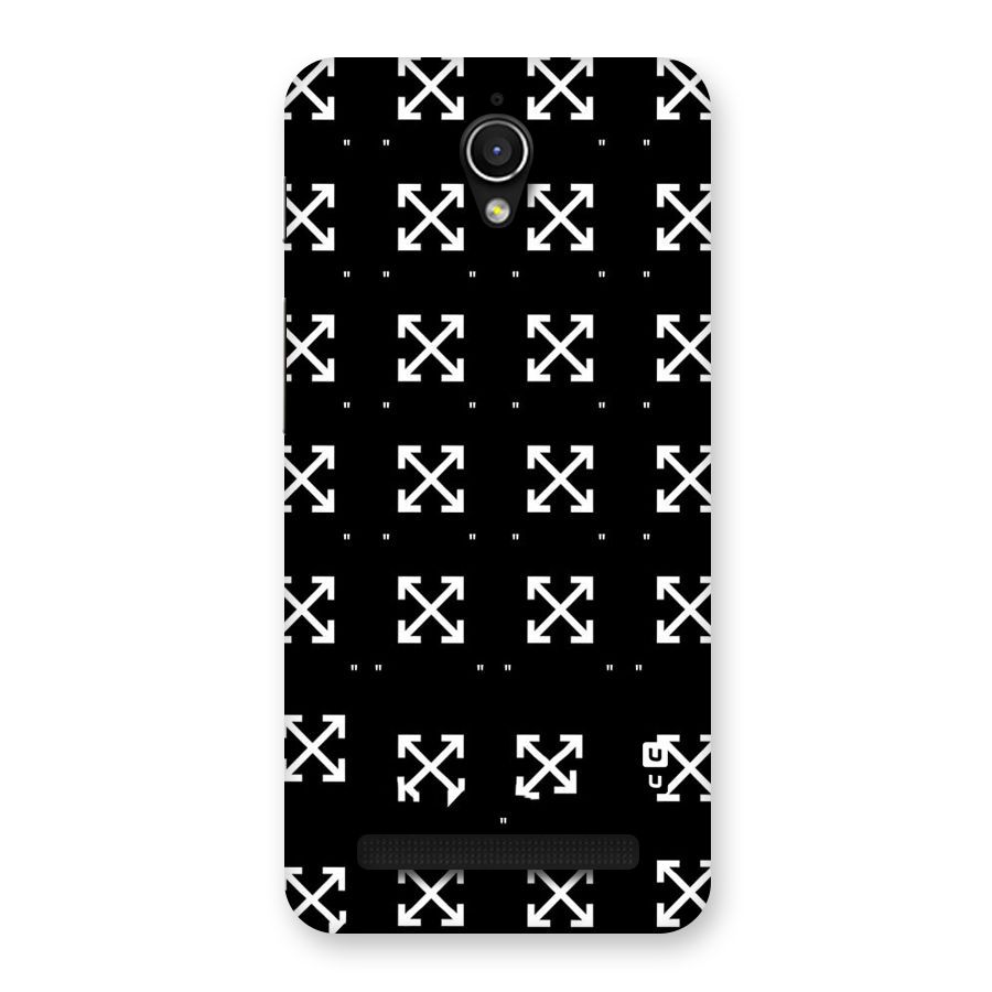 Cross Arrow Black Back Case for Zenfone Go