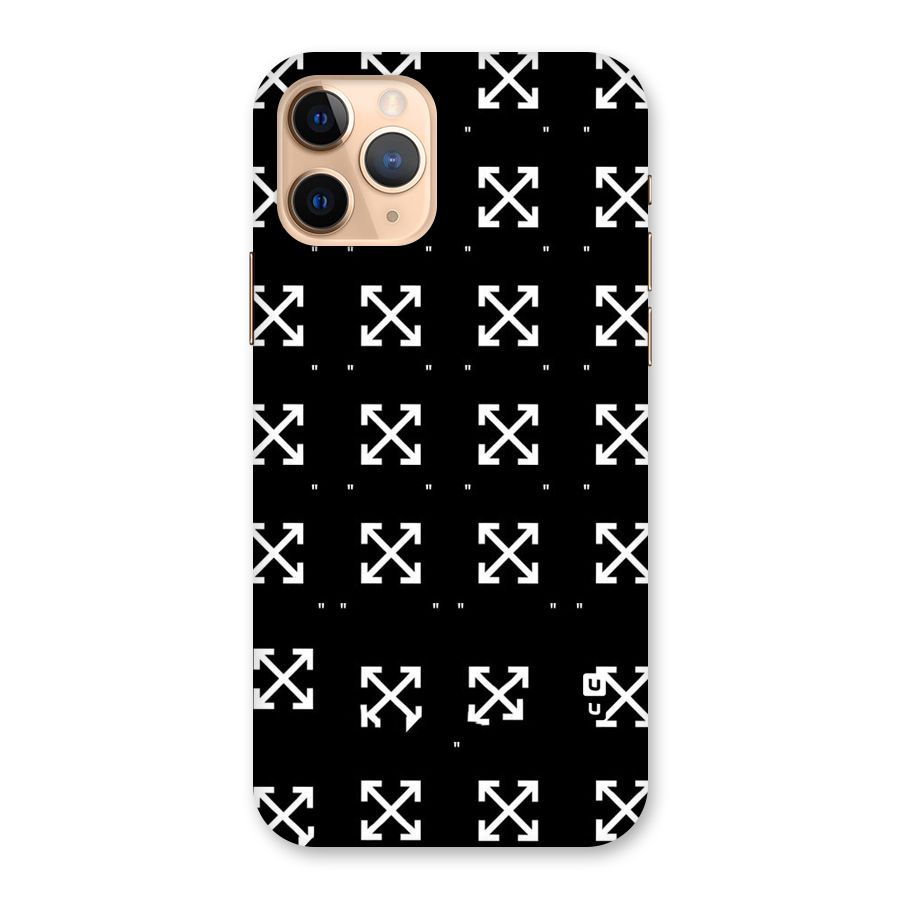 Cross Arrow Black Back Case for iPhone 11 Pro