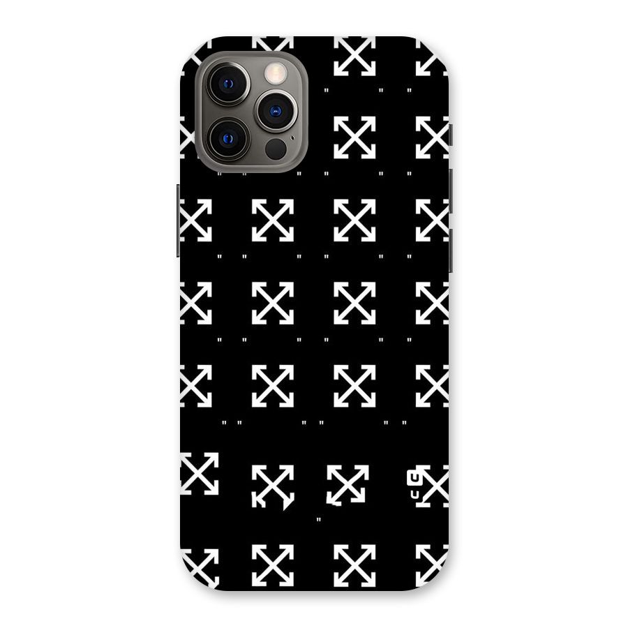 Cross Arrow Black Back Case for iPhone 12 Pro