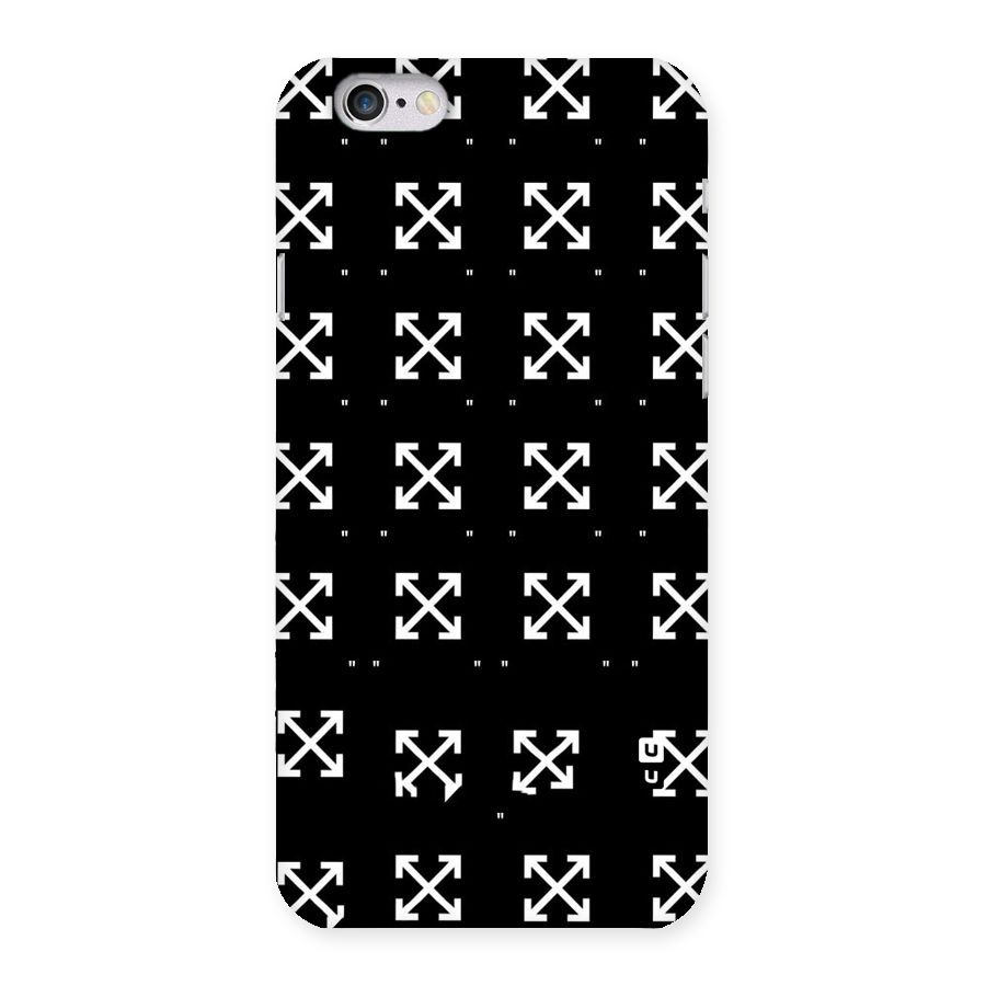Cross Arrow Black Back Case for iPhone 6 6S