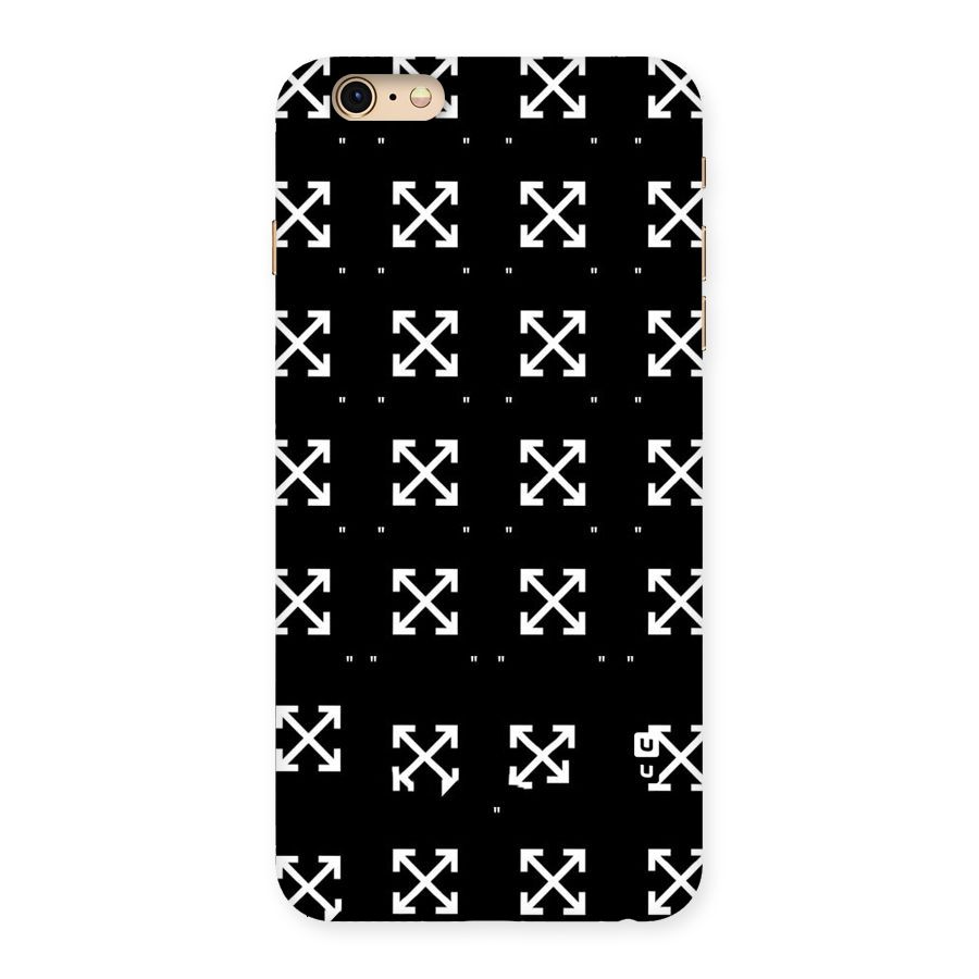 Cross Arrow Black Back Case for iPhone 6 Plus 6S Plus