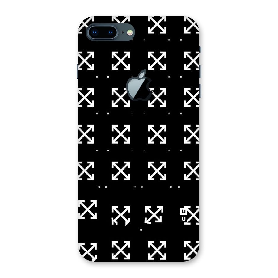 Cross Arrow Black Back Case for iPhone 7 Plus Apple Cut
