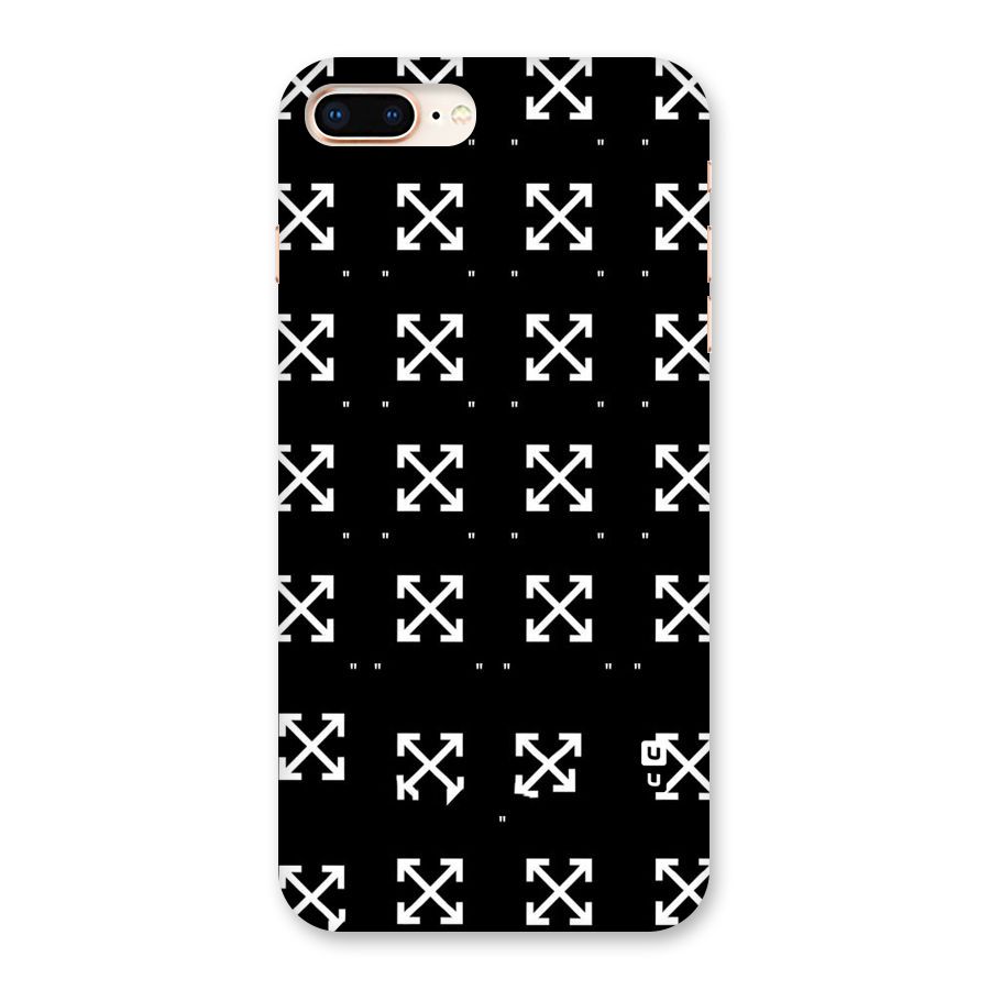 Cross Arrow Black Back Case for iPhone 8 Plus