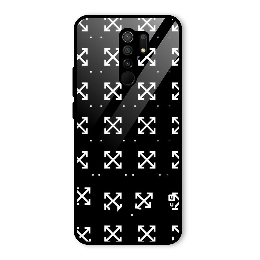 Cross Arrow Black Glass Back Case for Poco M2