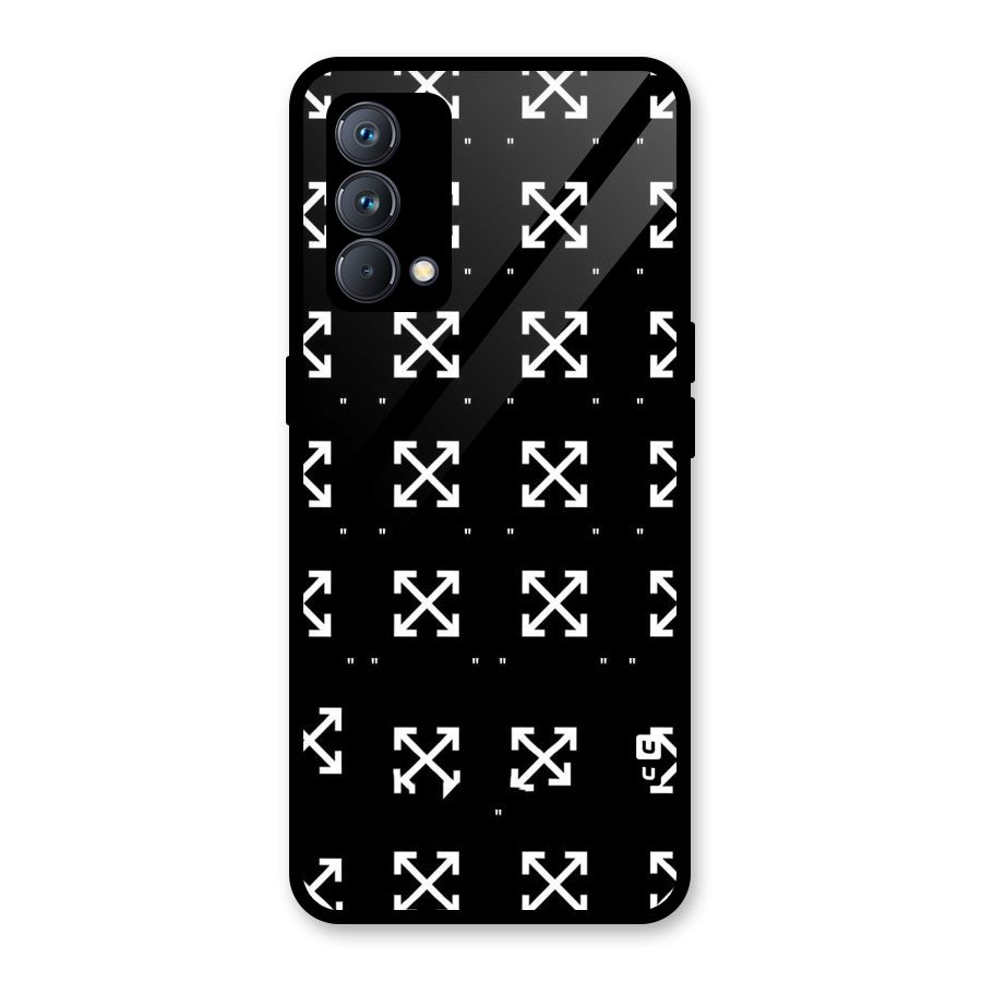 Cross Arrow Black Glass Back Case for Realme GT Master Edition