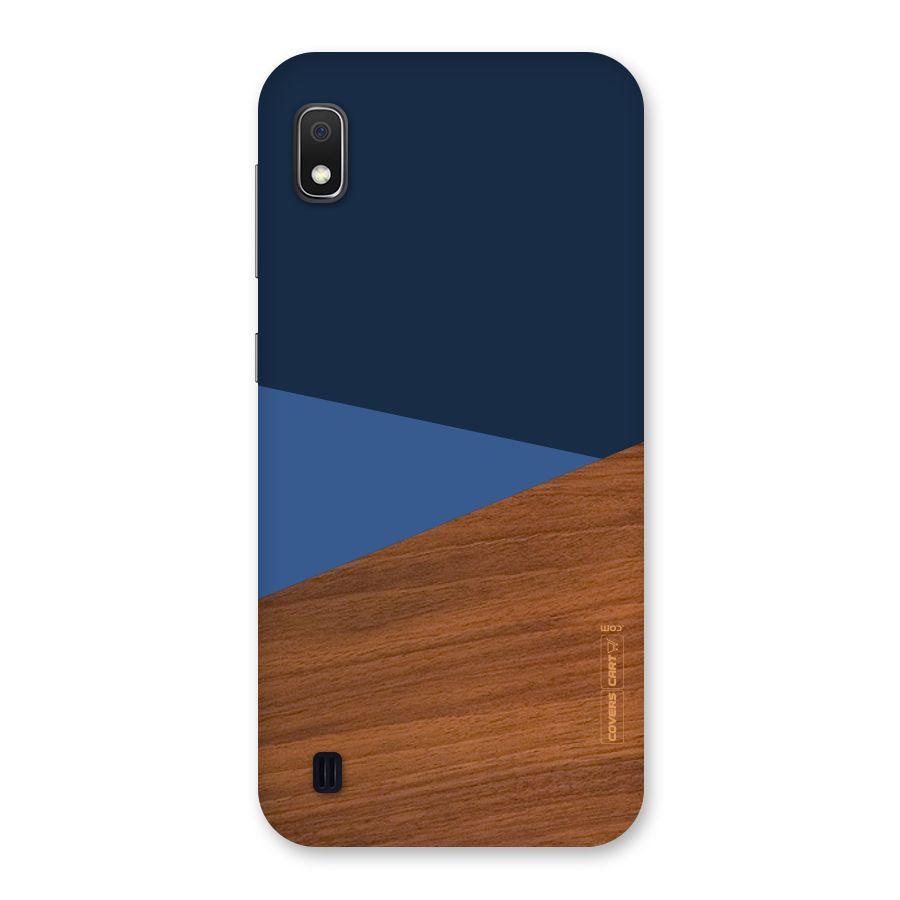 Crossed Lines Pattern Back Case for Galaxy A10