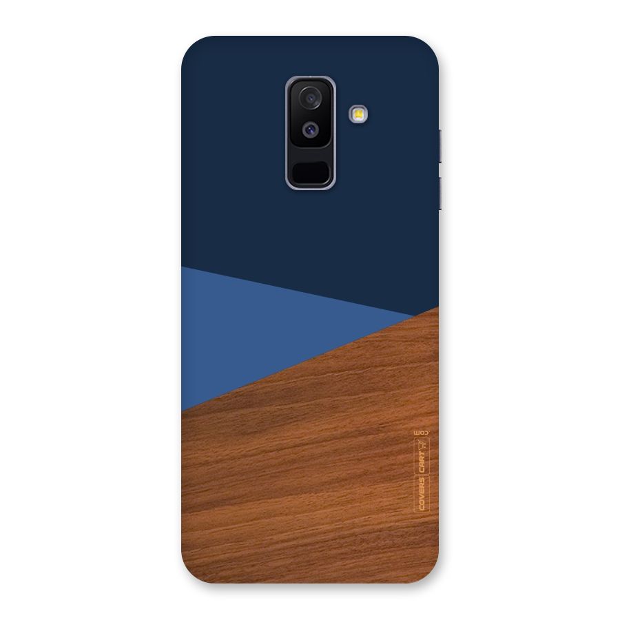 Crossed Lines Pattern Back Case for Galaxy A6 Plus