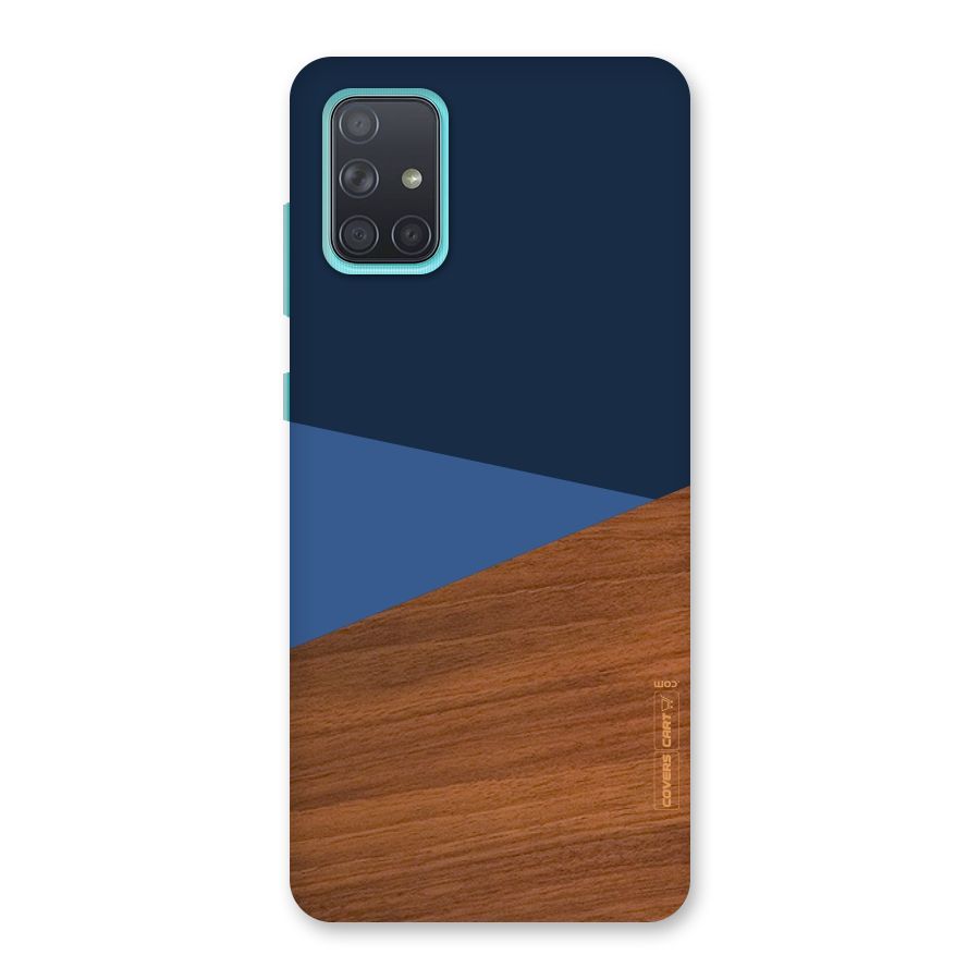 Crossed Lines Pattern Back Case for Galaxy A71