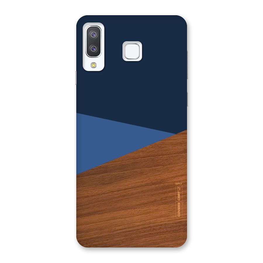 Crossed Lines Pattern Back Case for Galaxy A8 Star