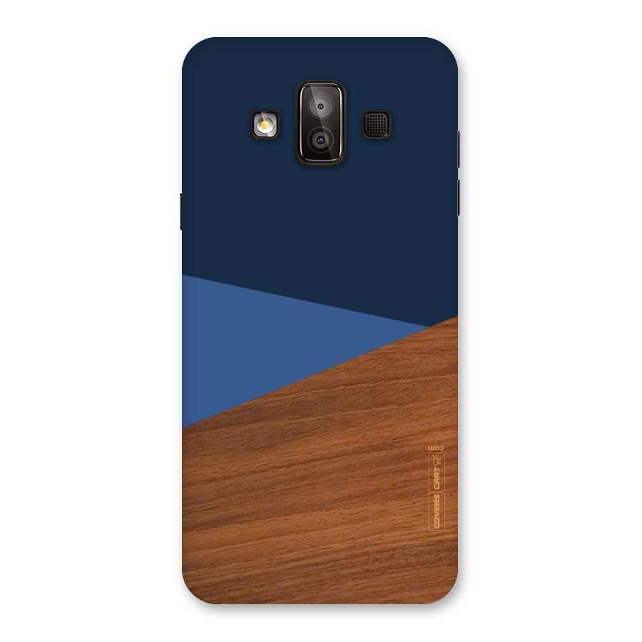 Crossed Lines Pattern Back Case for Galaxy J7 Duo