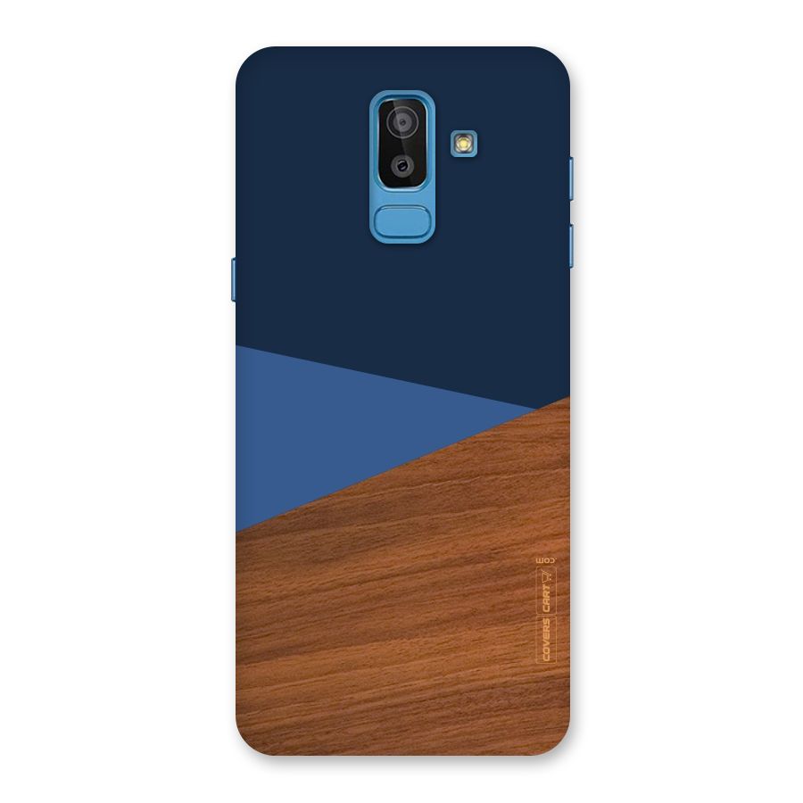 Crossed Lines Pattern Back Case for Galaxy J8