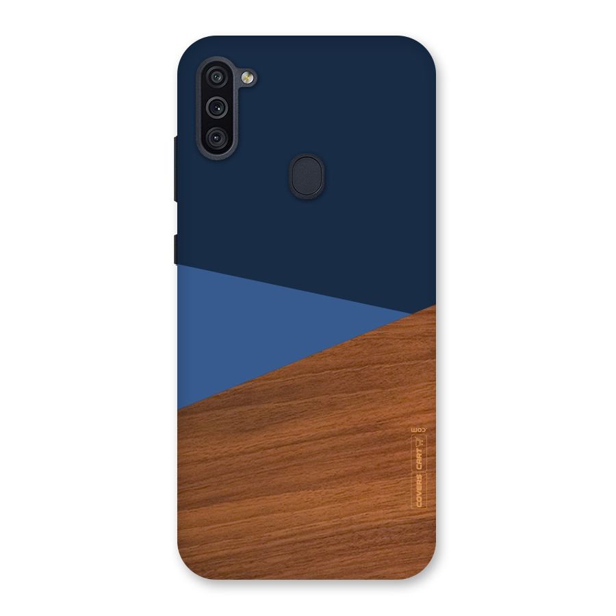 Crossed Lines Pattern Back Case for Galaxy M11