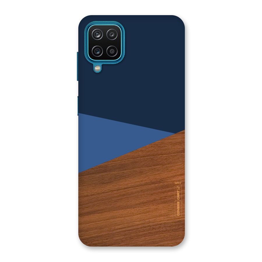 Crossed Lines Pattern Back Case for Galaxy M12