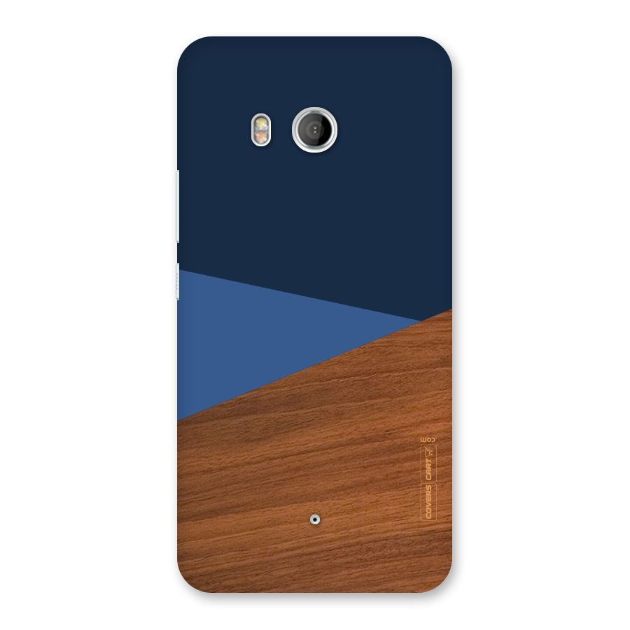 Crossed Lines Pattern Back Case for HTC U11