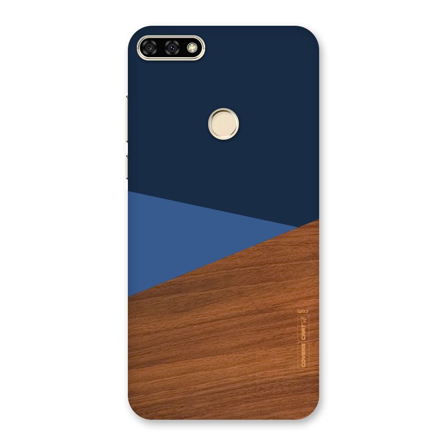 Crossed Lines Pattern Back Case for Honor 7A