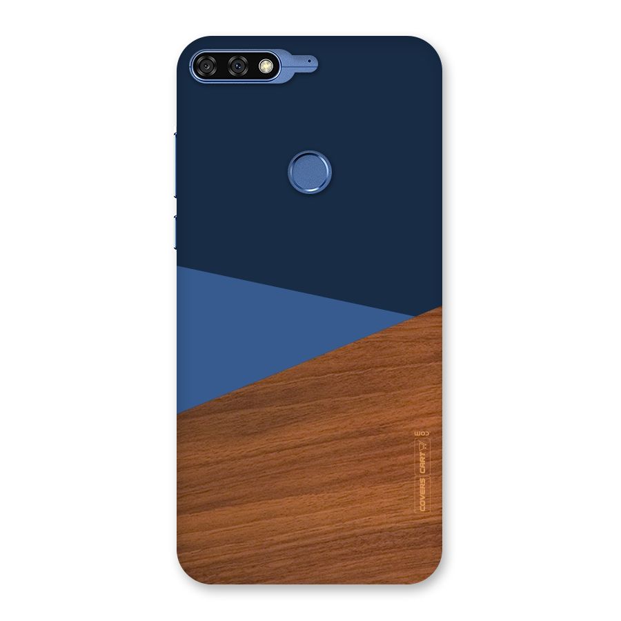 Crossed Lines Pattern Back Case for Honor 7C