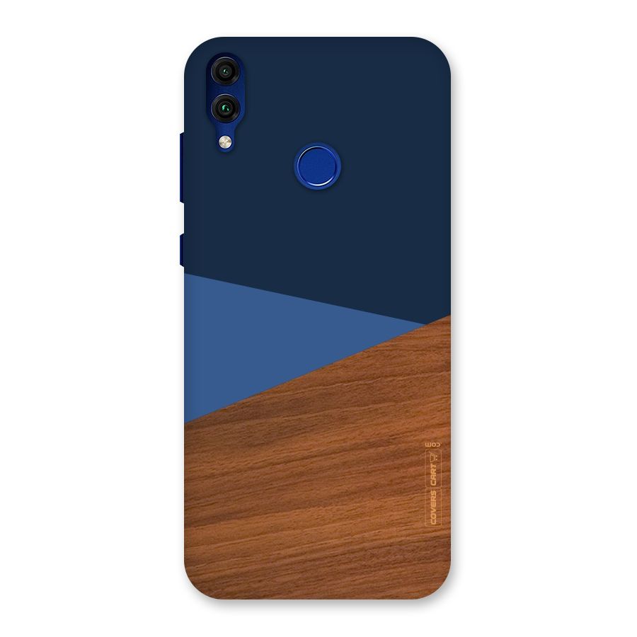 Crossed Lines Pattern Back Case for Honor 8C