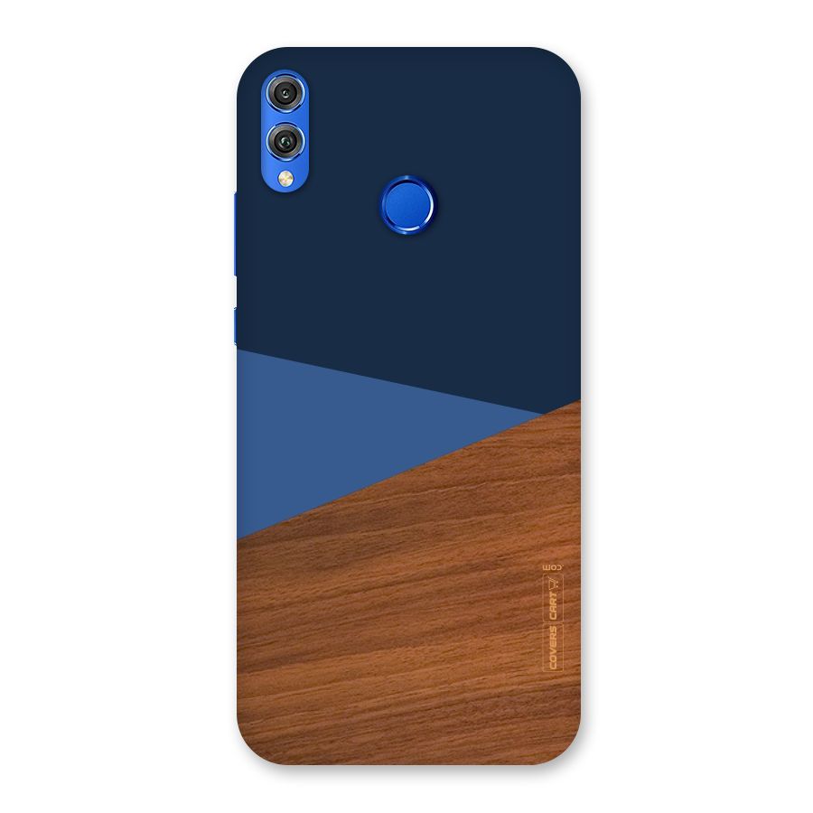 Crossed Lines Pattern Back Case for Honor 8X