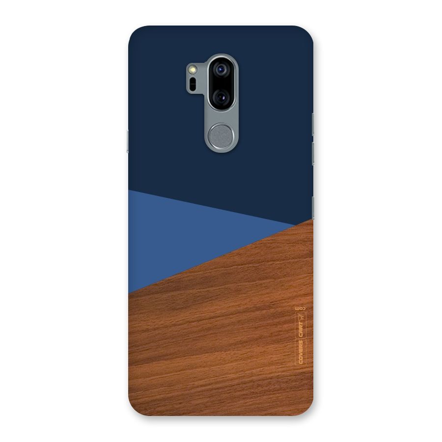 Crossed Lines Pattern Back Case for LG G7
