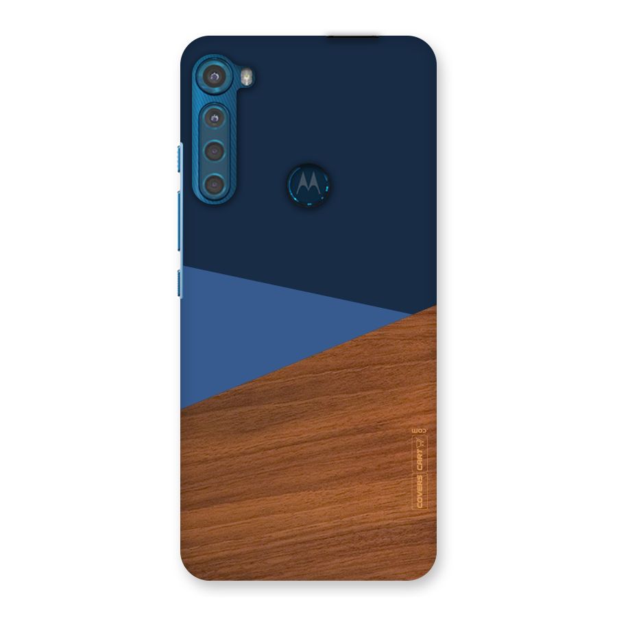 Crossed Lines Pattern Back Case for Motorola One Fusion Plus