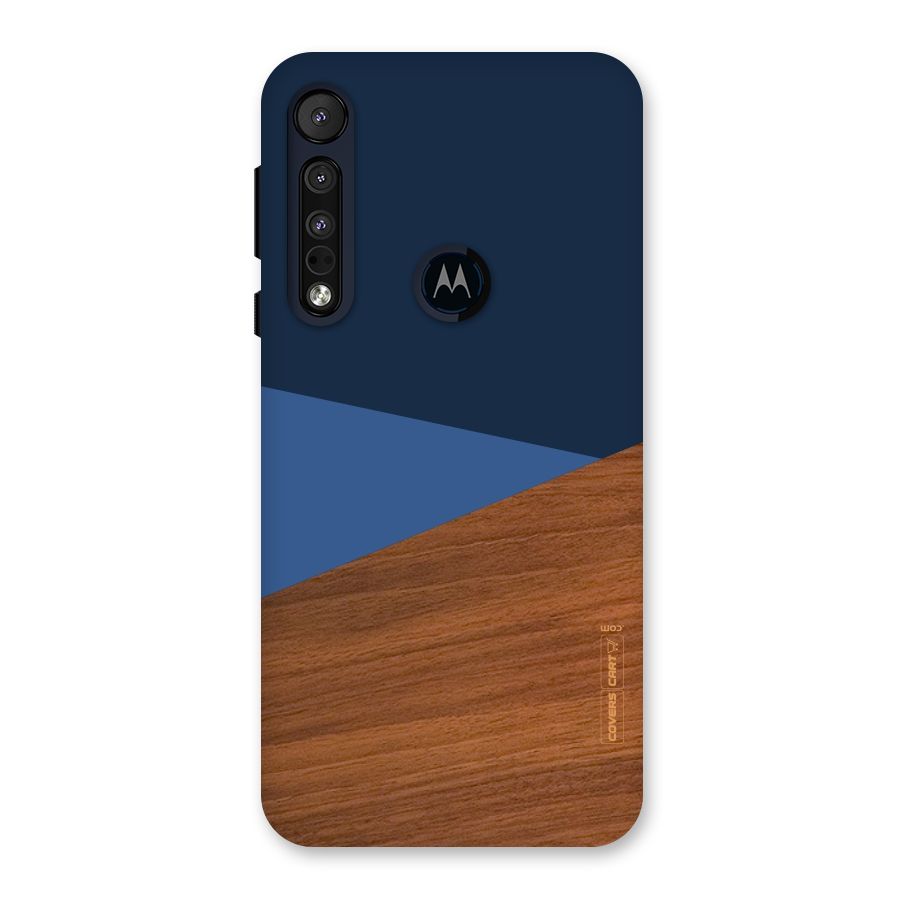 Crossed Lines Pattern Back Case for Motorola One Macro