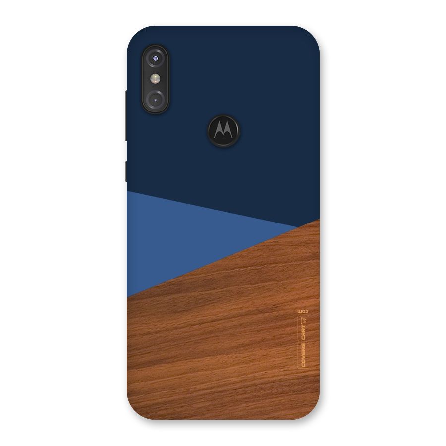Crossed Lines Pattern Back Case for Motorola One Power