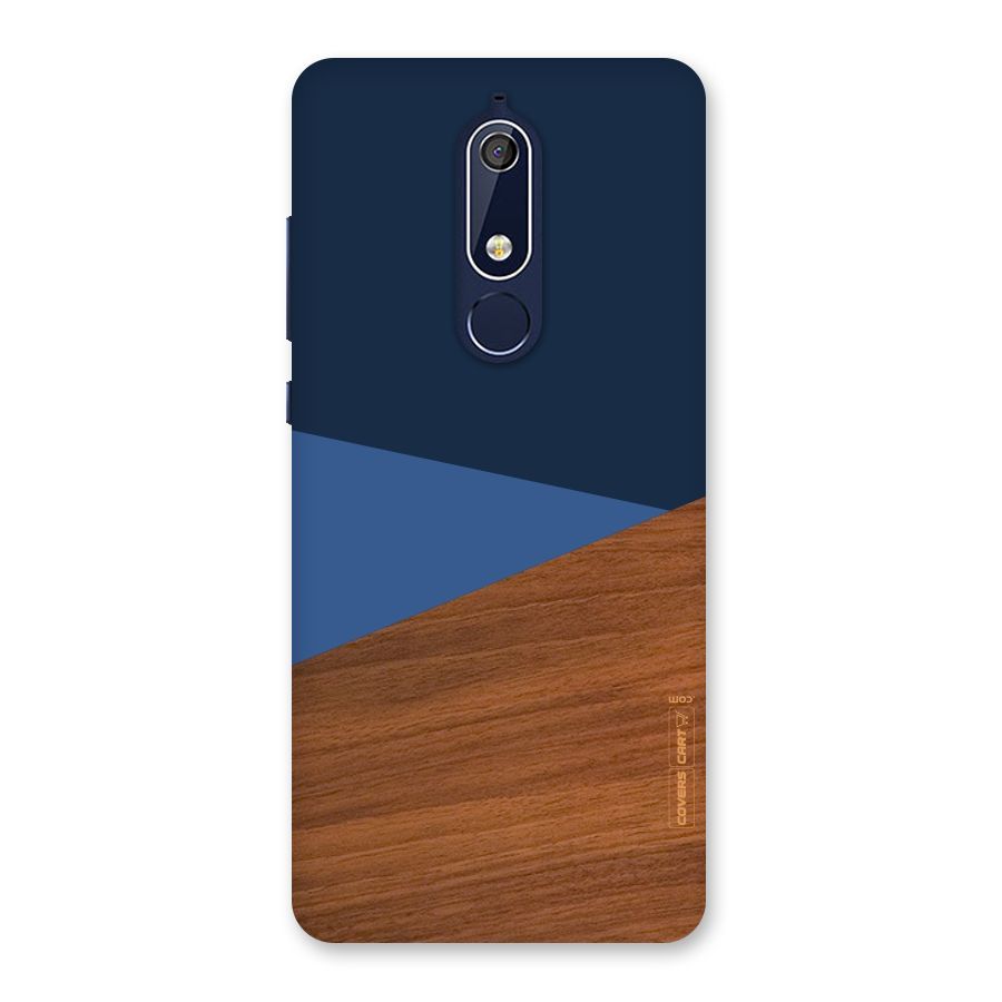 Crossed Lines Pattern Back Case for Nokia 5.1