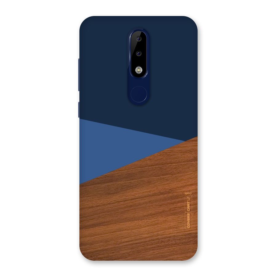 Crossed Lines Pattern Back Case for Nokia 5.1 Plus