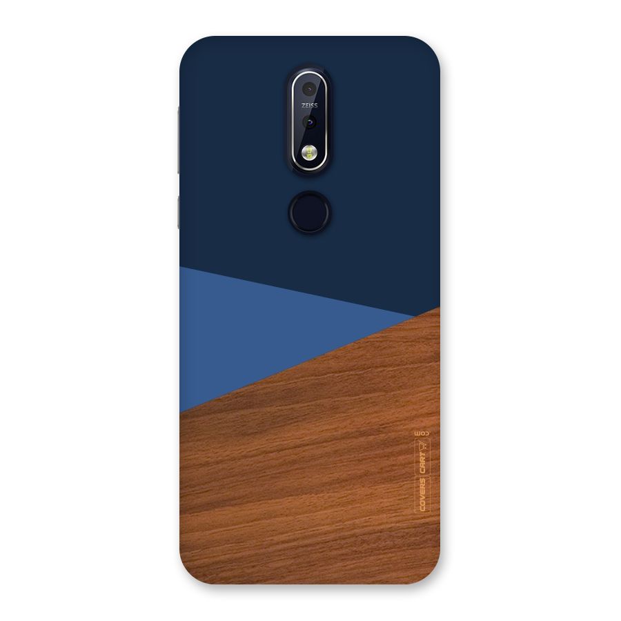 Crossed Lines Pattern Back Case for Nokia 7.1