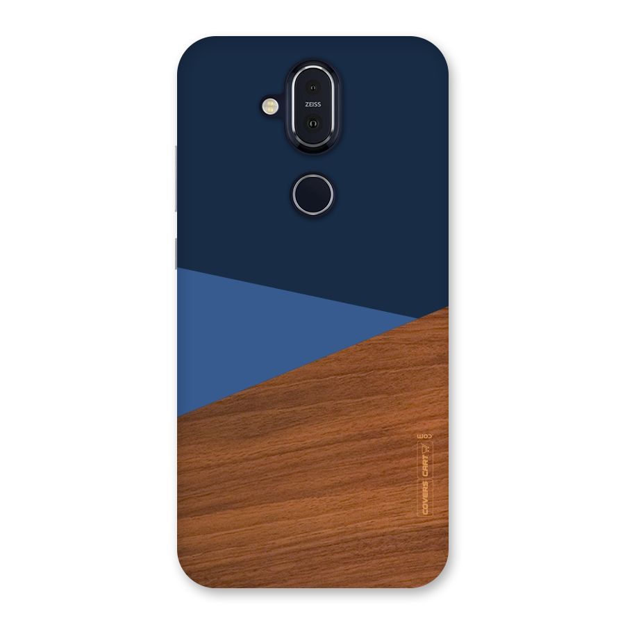Crossed Lines Pattern Back Case for Nokia 8.1