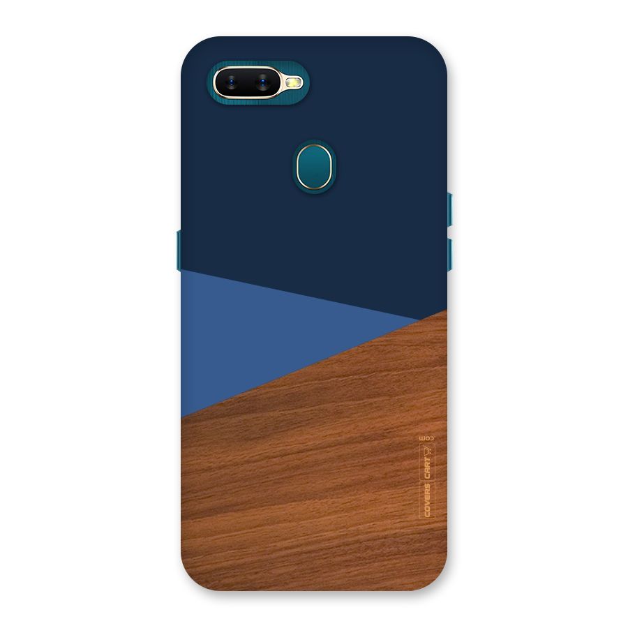 Crossed Lines Pattern Back Case for Oppo A11k