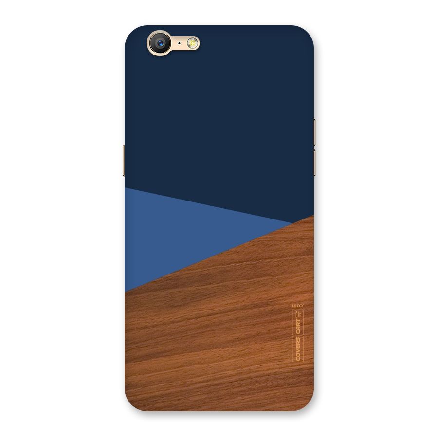 Crossed Lines Pattern Back Case for Oppo A39