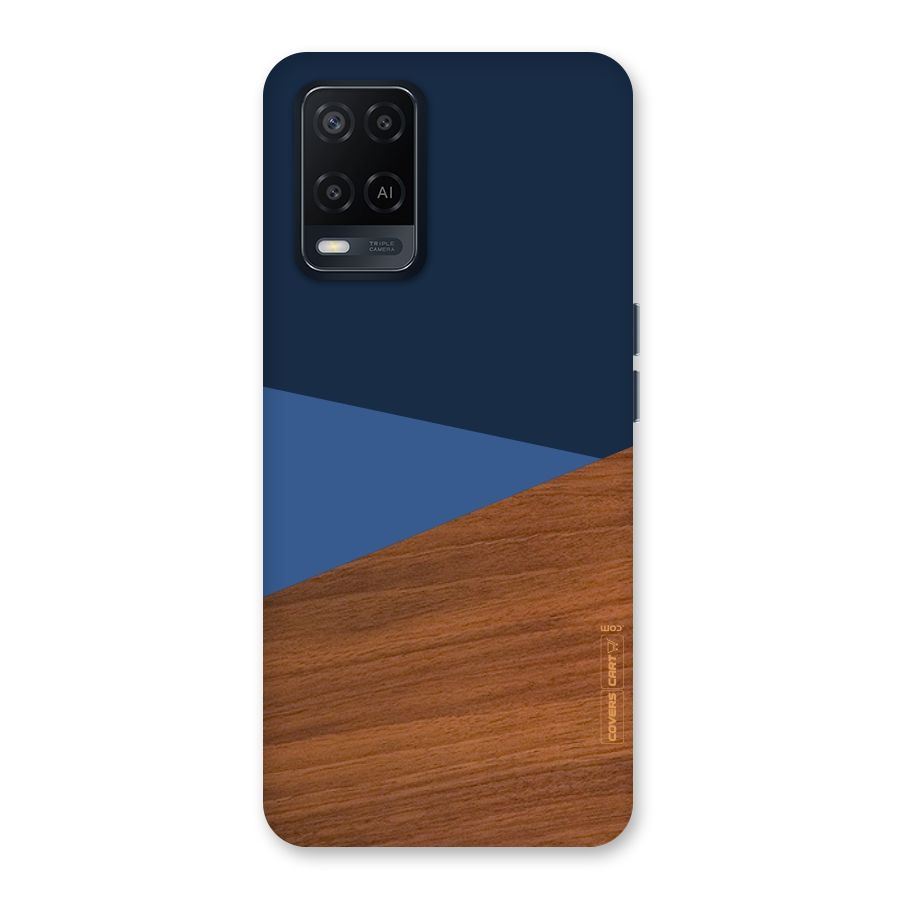 Crossed Lines Pattern Back Case for Oppo A54