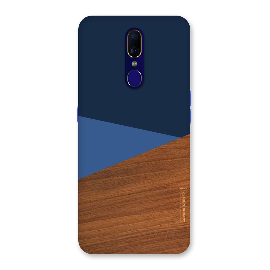 Crossed Lines Pattern Back Case for Oppo A9