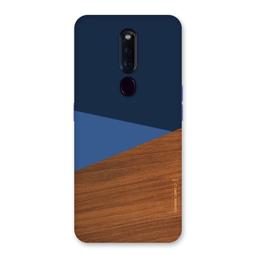 Crossed Lines Pattern Back Case for Oppo F11 Pro