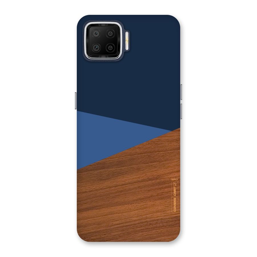 Crossed Lines Pattern Back Case for Oppo F17