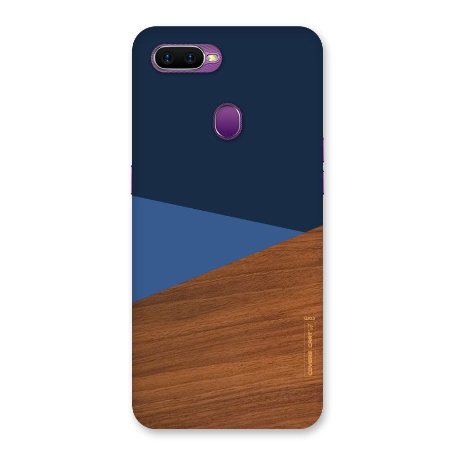 Crossed Lines Pattern Back Case for Oppo F9