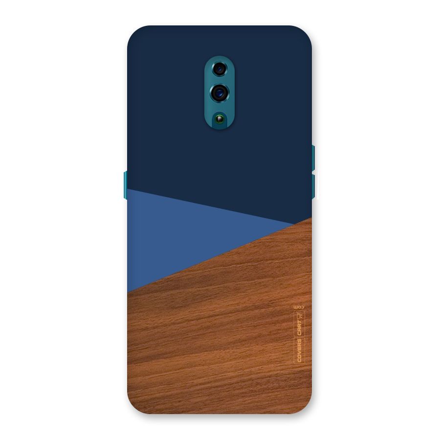 Crossed Lines Pattern Back Case for Oppo Reno