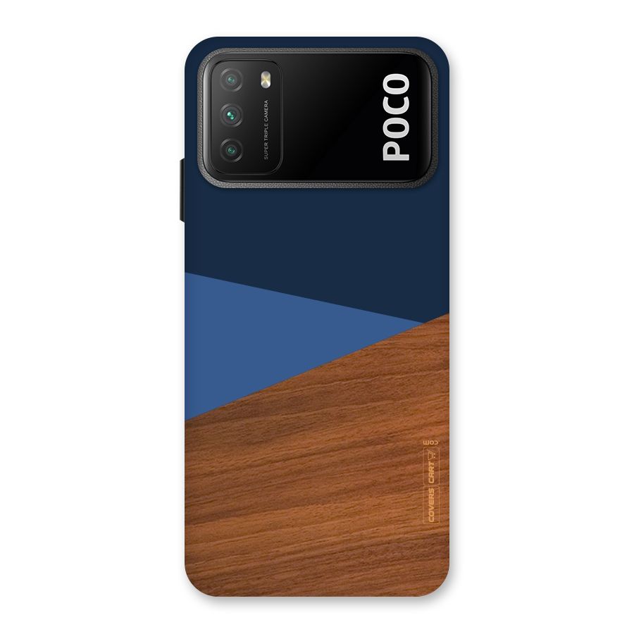 Crossed Lines Pattern Back Case for Poco M3