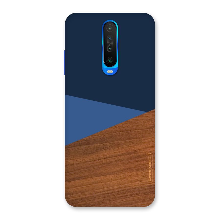 Crossed Lines Pattern Back Case for Poco X2
