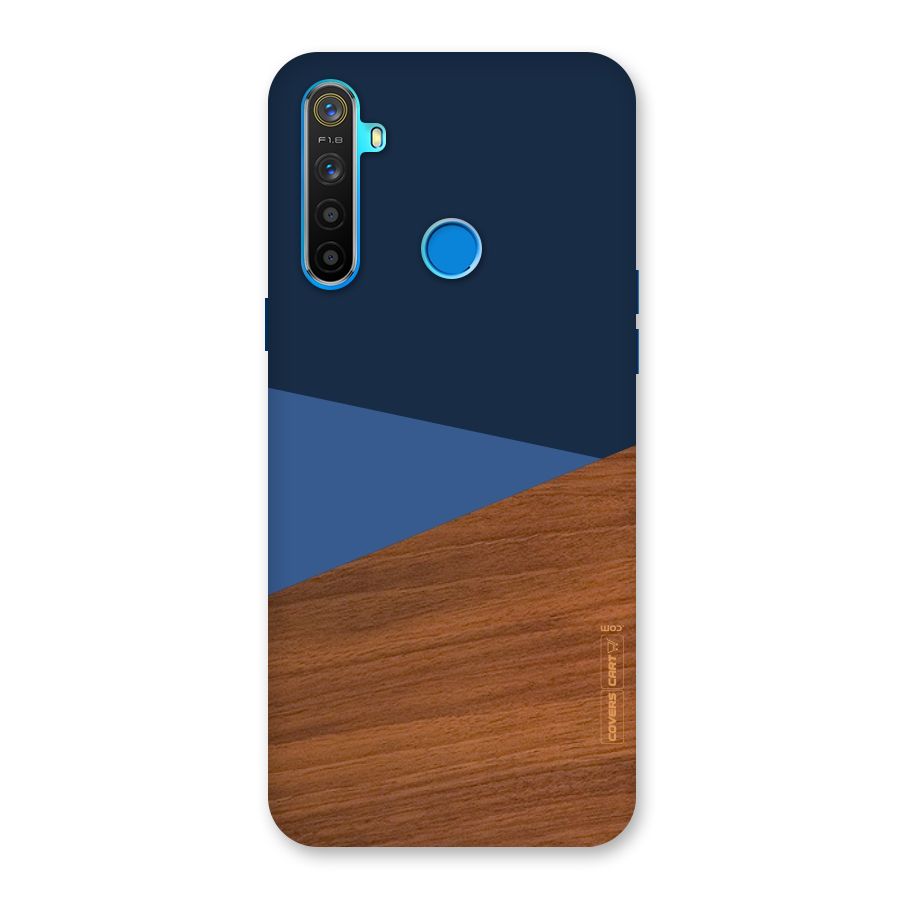 Crossed Lines Pattern Back Case for Realme 5