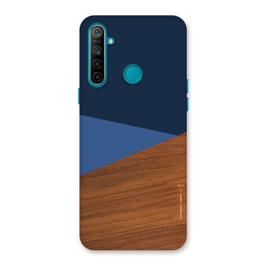 Crossed Lines Pattern Back Case for Realme 5i