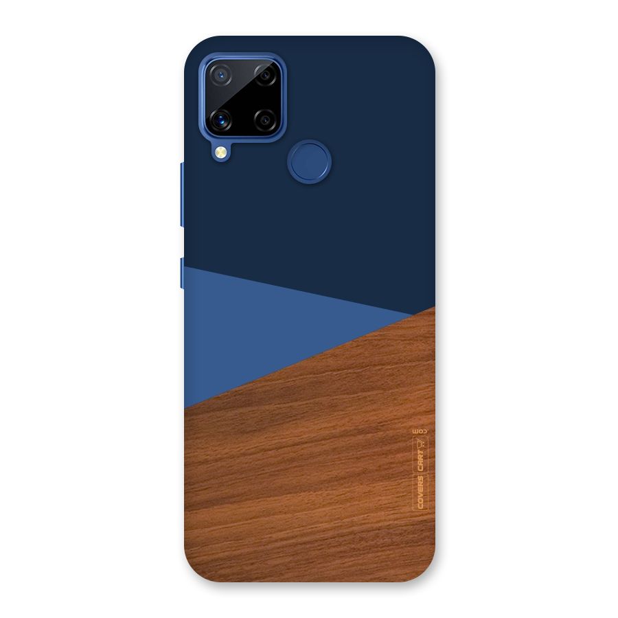 Crossed Lines Pattern Back Case for Realme C15