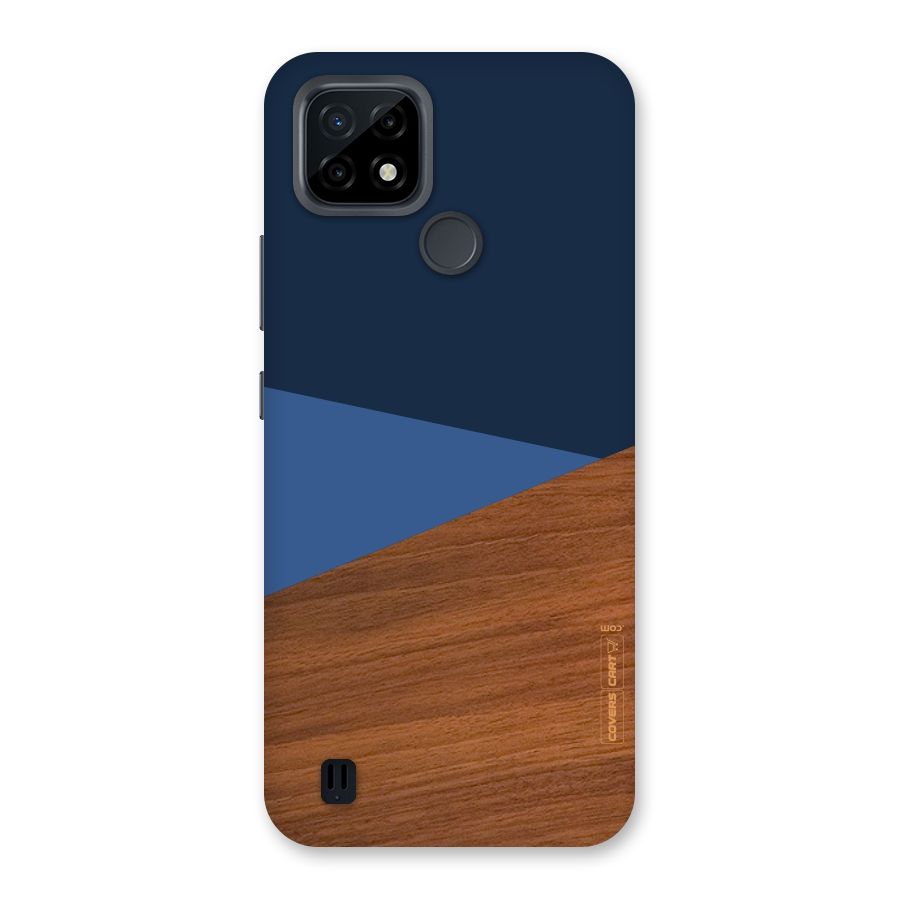 Crossed Lines Pattern Back Case for Realme C21