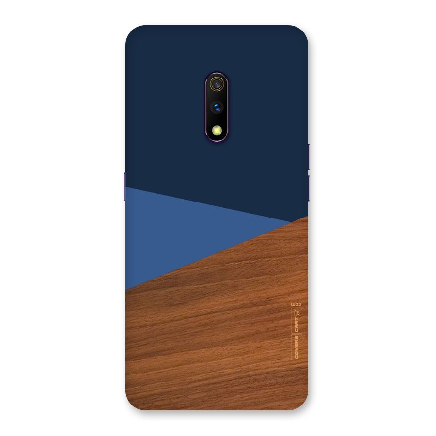 Crossed Lines Pattern Back Case for Realme X