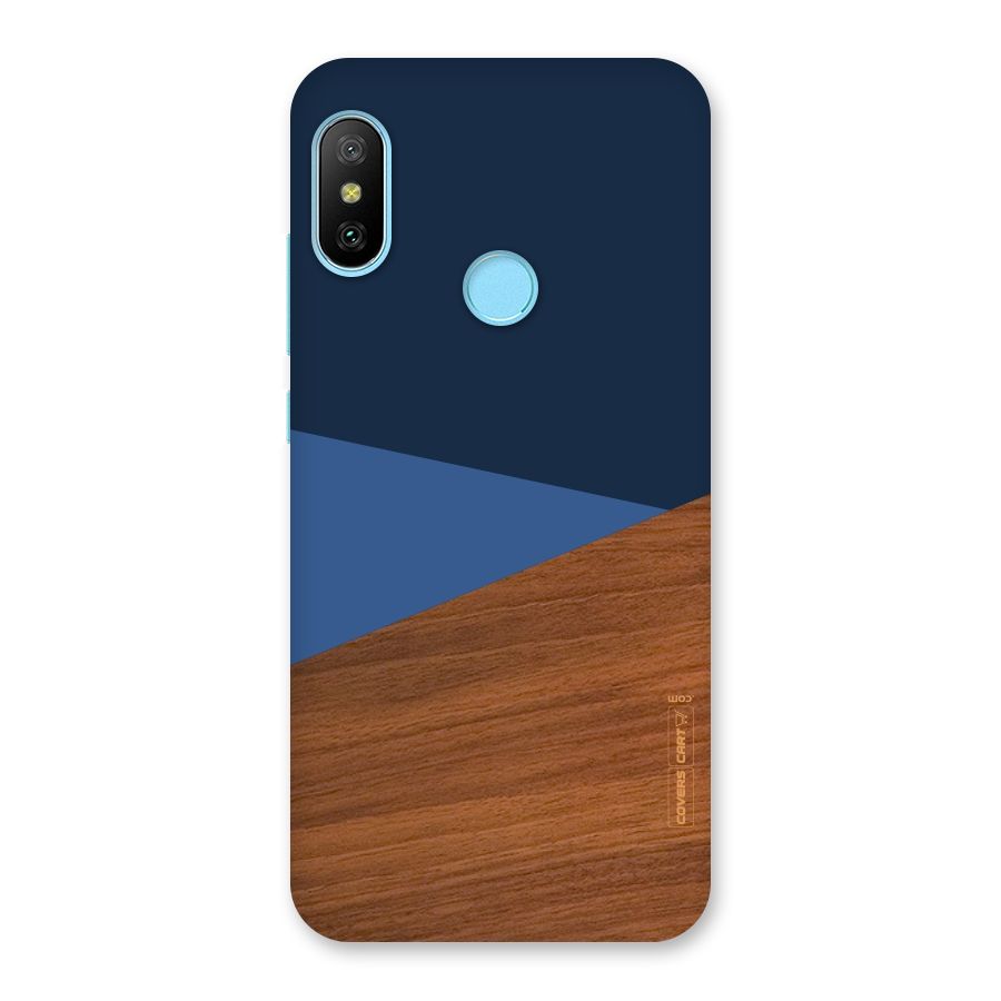 Crossed Lines Pattern Back Case for Redmi 6 Pro