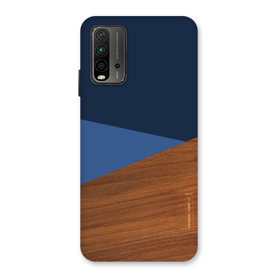 Crossed Lines Pattern Back Case for Redmi 9 Power
