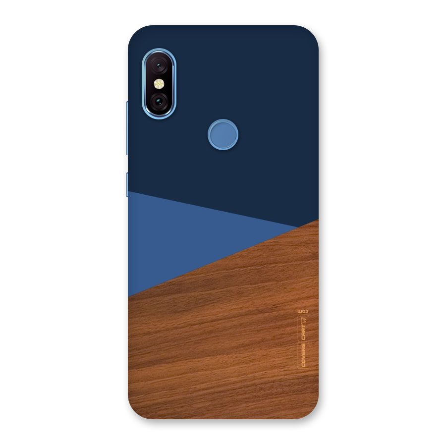 Crossed Lines Pattern Back Case for Redmi Note 6 Pro